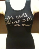 All about the bride tank top.