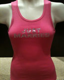 Just married bachelorettes tank top.